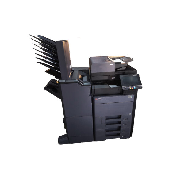 Kyocera Taskalfa 4052ci gebrauchter Kopierer 187.039 Blatt gedruckt mit PF-7100, DP-7100, DF-7110 Finisher, MT-730 Mailbox, Faxkarte