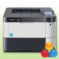 Kyocera FS-2100DN generalüberholter Laserdrucker 9.537 Blatt gedruckt Trommel NEU